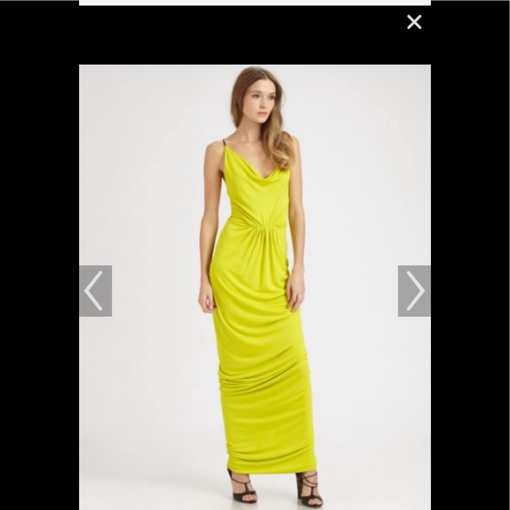 Cut25 Matte Jersey Bright Yellow Gown